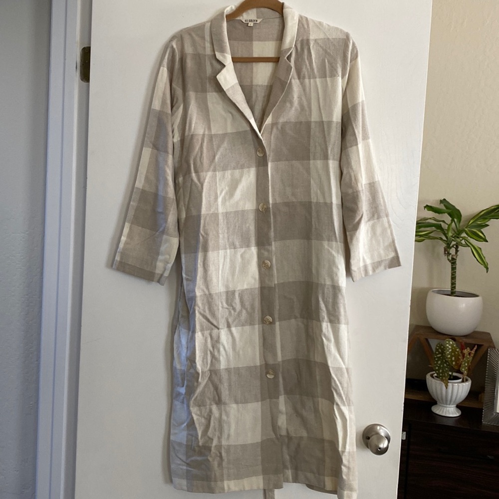 Ali Golden Silk Notch Collar Jacket